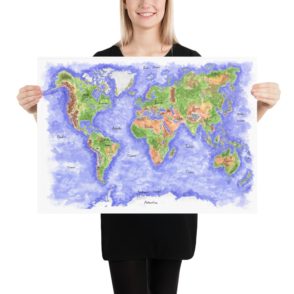 World Wall Map Middle Grades Lote Tree Learning Shop